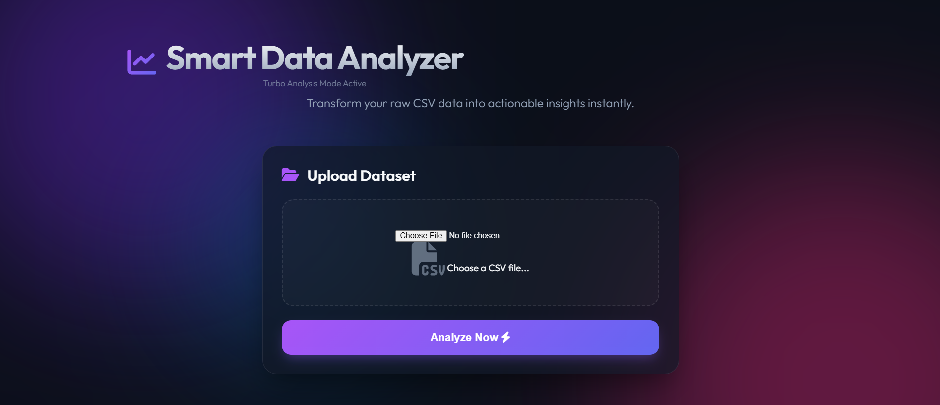 Smart Data Analyzer v2.0
